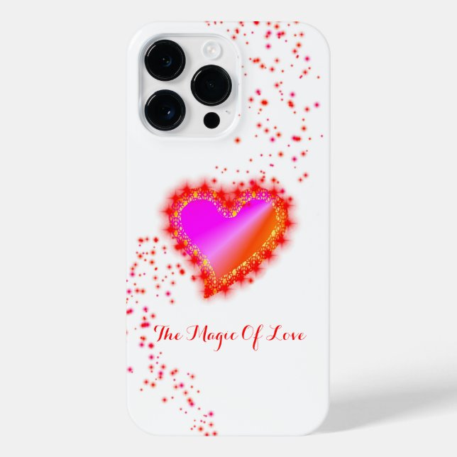 Rainbow Heart with Stars , The Magic Of Love iPhone Case (Back)