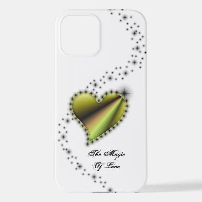 Rainbow Heart with Stars , The Magic Of Love iPhone Case (Back)