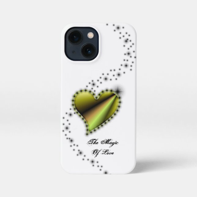 Rainbow Heart with Stars , The Magic Of Love iPhone Case (Back)