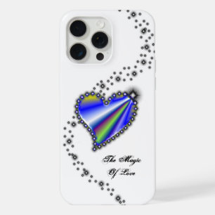 Rainbow Heart with Stars , The Magic Of Love iPhone 15 Pro Max Case