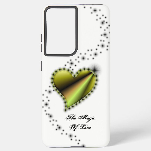 Rainbow Heart with Stars , The Magic Of Love Samsung Galaxy S21+ Case (Back)