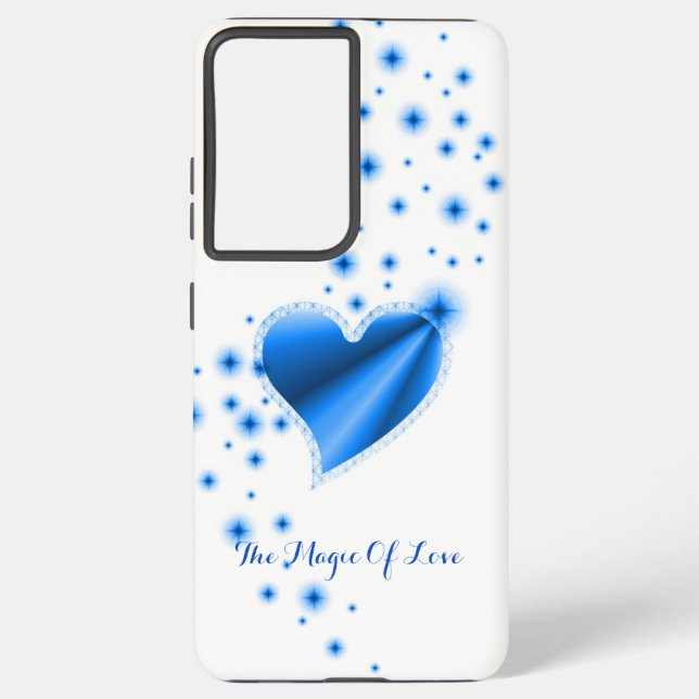 Rainbow Heart with Stars , The Magic Of Love Samsung Galaxy S21 Ultra Case (Back)