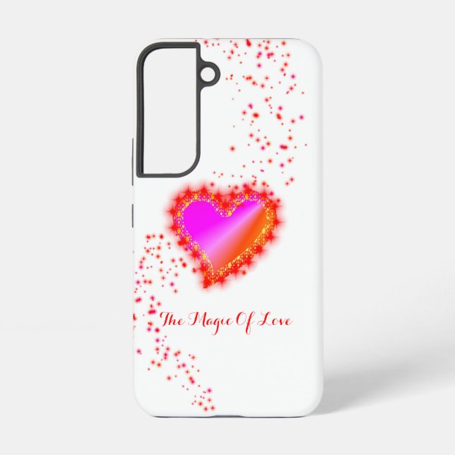 Rainbow Heart with Stars , The Magic Of Love Samsung Galaxy S22 Case (Back)