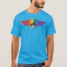 Rainbow Heart with wings