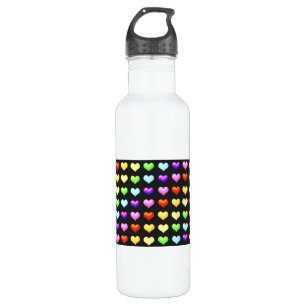 Rainbow Hearts 710 Ml Water Bottle