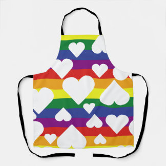 Rainbow Hearts Apron