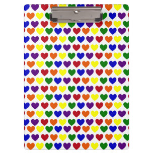 Rainbow Hearts Clipboard