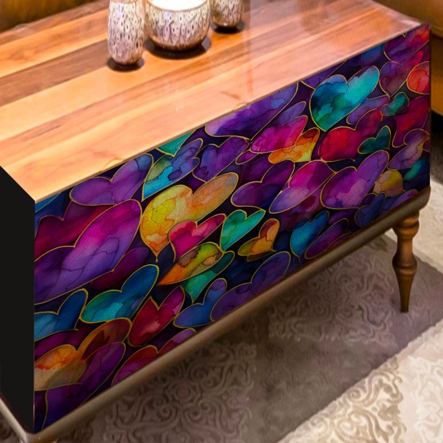 Rainbow Hearts Decoupage Tissue Paper (Creator Uploaded)