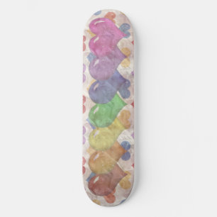 Rainbow Hearts Girls Skatedeck Skateboard
