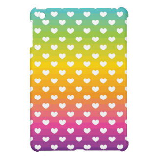Rainbow Hearts iPad Mini Case