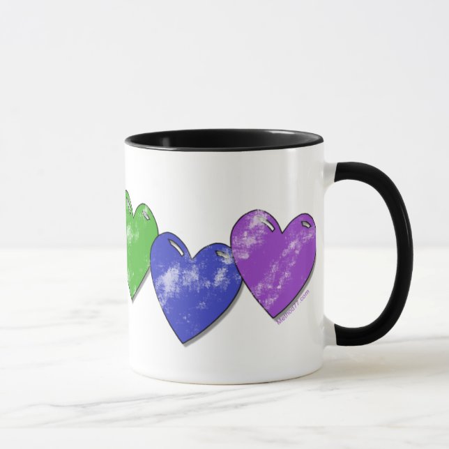 Rainbow Hearts Mug (Right)