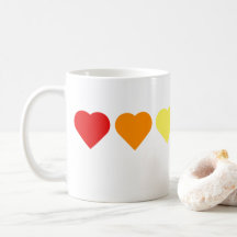 Rainbow Hearts Mug