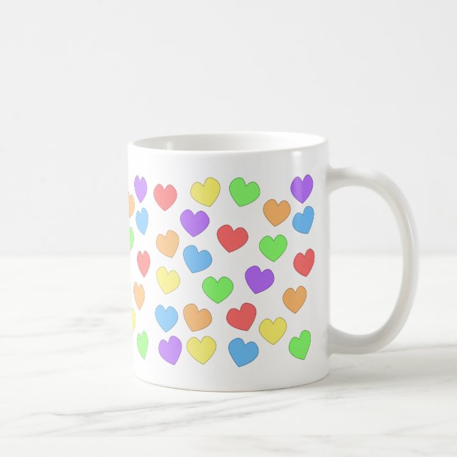 Rainbow Hearts Mug 0001 (Right)