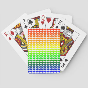 RAINBOW HEARTS PLAYING CARDS