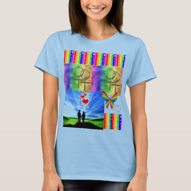 rainbow hearts T-Shirt (Front)