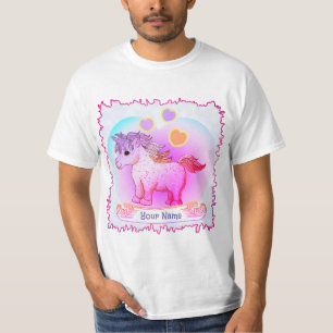 Rainbow Hearts Unicorn  T-Shirt