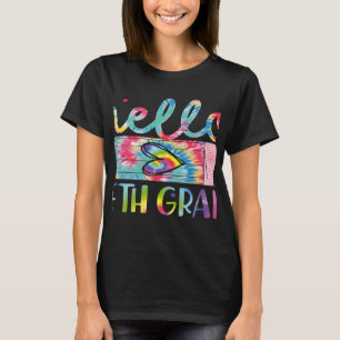 Rainbow Hello Fifth Grade Student Teacher Back To  T-Shirt