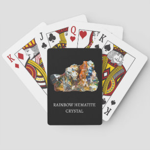 Rainbow Hematite Crystal – Mystical Gemstone Art Playing Cards