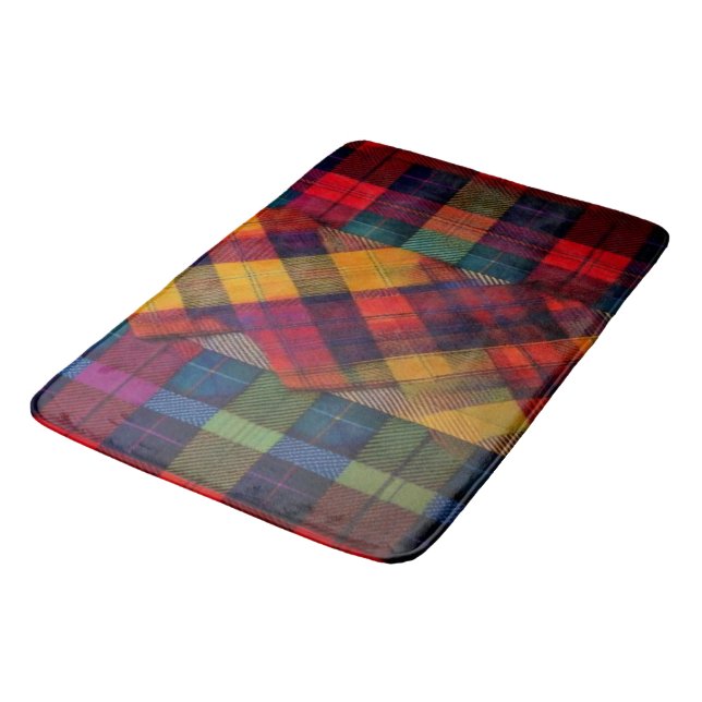 Rainbow Heritage Patchwork Bath Mat (Angled)