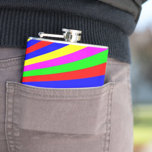 Rainbow Hip Flask (In Situ)