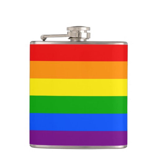 Image of "RAINBOW" Hip Flask