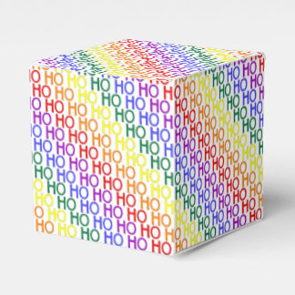 Rainbow Ho Ho Ho Pattern Gift Boxes