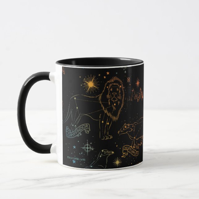 Rainbow HOGWARTS™ Houses Constellations Mug (Left)