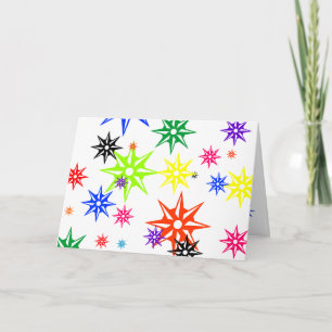 Rainbow Holiday Ornaments Card