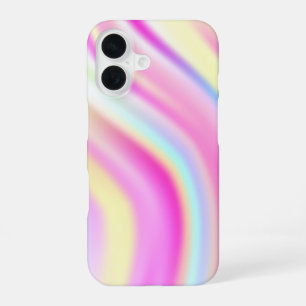 Rainbow Hologram Girly Luxury Stylish Chic Trendy iPhone 16 Case