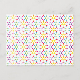 Rainbow Honeycomb Postcard
