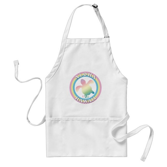 Rainbow Honu Standard Apron (Front)