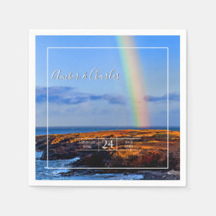 Rainbow, Hope & Happiness, Wedding Napkin