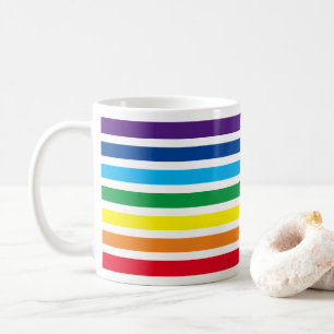 Rainbow Horizontal Stripes Coffee Mug