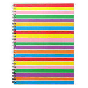 Rainbow Horizontal Stripes Notebook