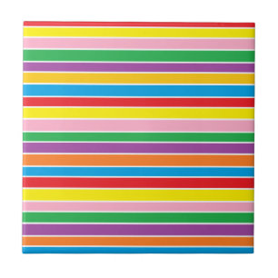 Rainbow Horizontal Stripes Tile