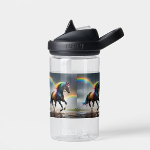 Rainbow Horse And Rainbows Rain Dance, Water Bottle