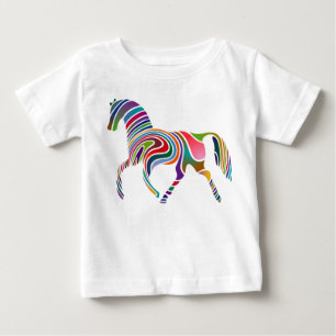 Rainbow Horse Baby T-Shirt
