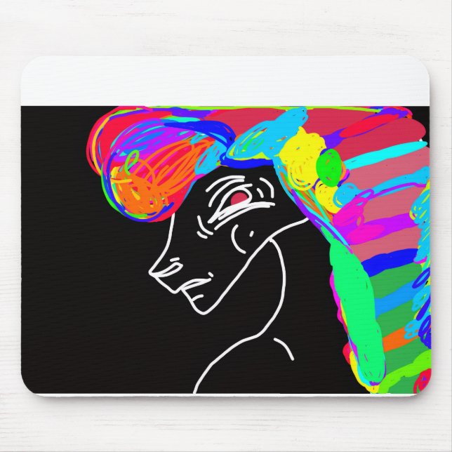Rainbow Horse Mouse Mat (Front)