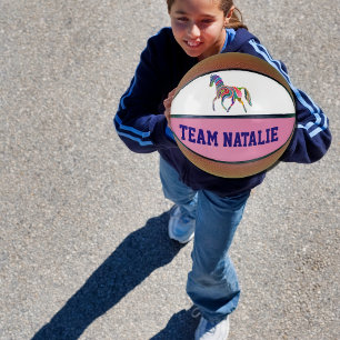 Rainbow horse  - your team  name basketball