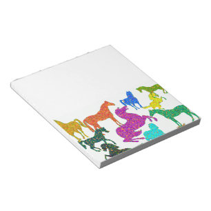 Rainbow Horses - "Dotty about Horses!" Notepad