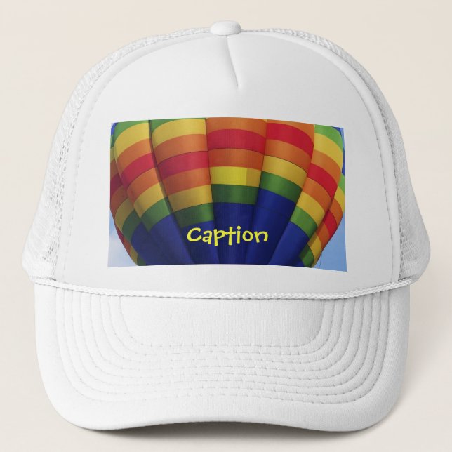 Rainbow Hot Air Ballooning Trucker Hat (Front)