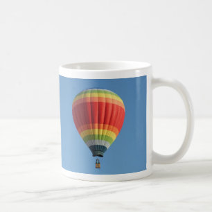 Rainbow hot air baloon coffee mug