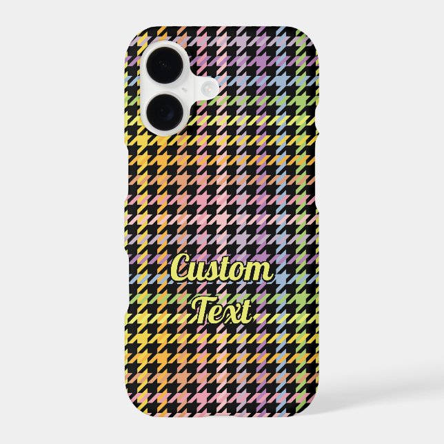 Rainbow Houndstooth Pattern (Back)