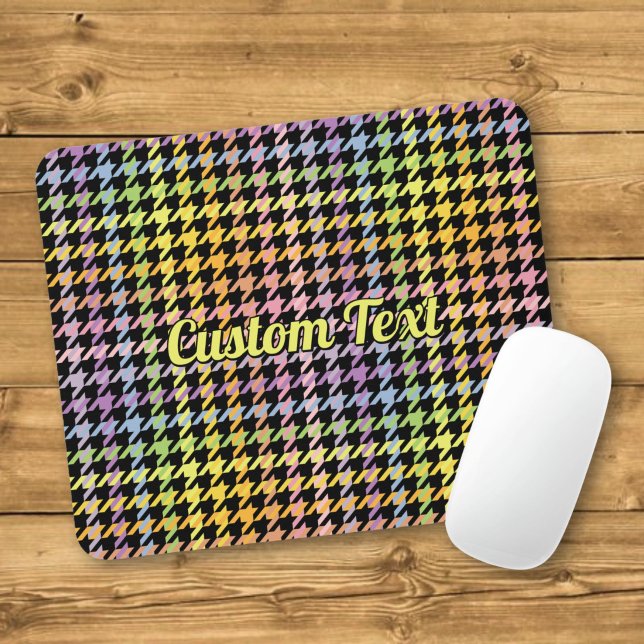 Rainbow Houndstooth Pattern Mouse Mat (Creator Uploaded)