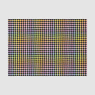 Rainbow Houndstooth Pattern Tissue Paper