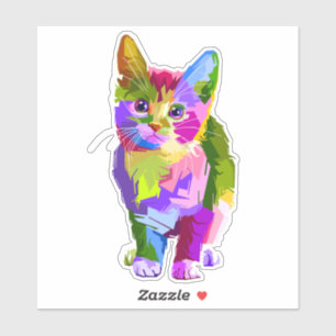 Rainbow-hued Kitten