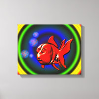 Rainbow Hues Cute Abstract Goldfish