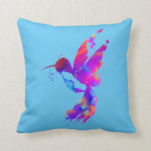 Rainbow Hummingbird Cushion