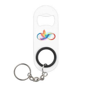 Rainbow Hummingbird with Infinity symbol