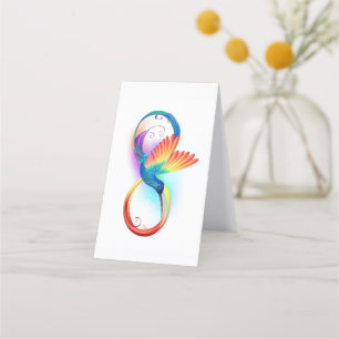 Rainbow Hummingbird with Infinity symbol Appointment Card